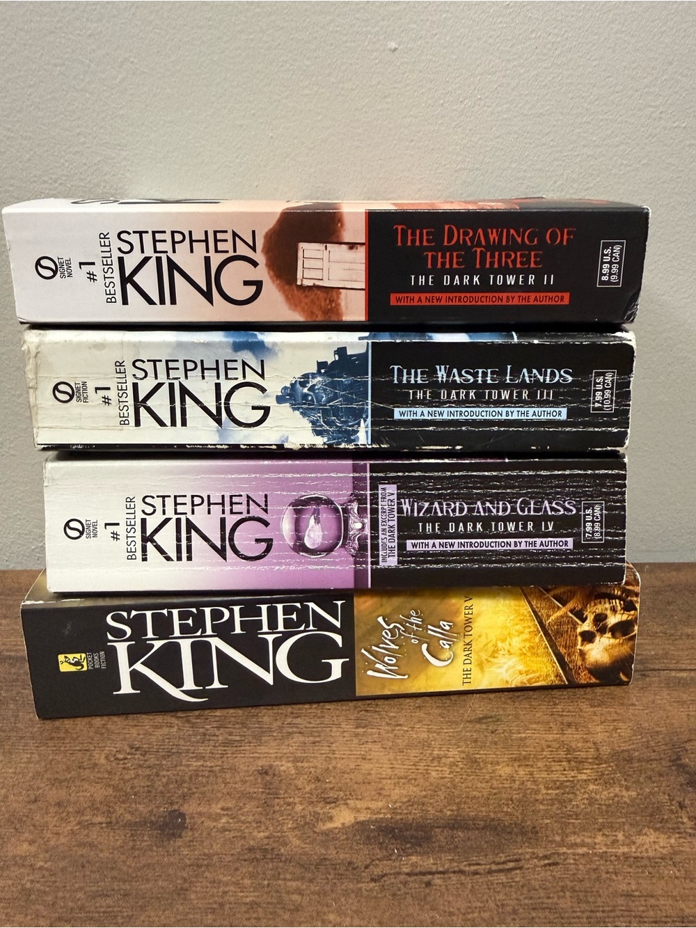 Stephen King - The Dark Tower II, III, IV, V Paperback lot of 4 Novels